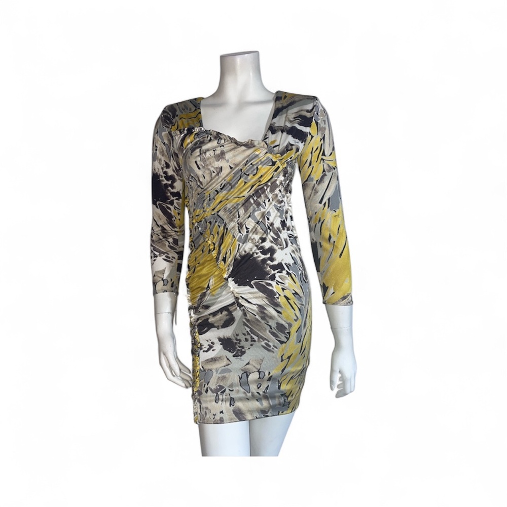 EMILIO PUCCI Jersey Silk Sexy Stretch Frills Mini Dress Size 6